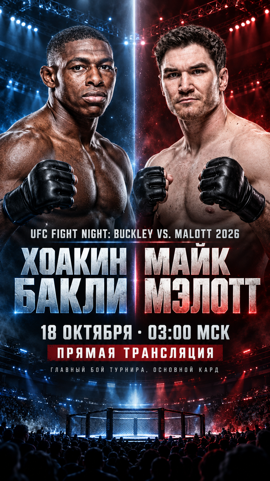 Хоакин Бакли — Майк Мэлотт, UFC Fight Night, прямая трансляция